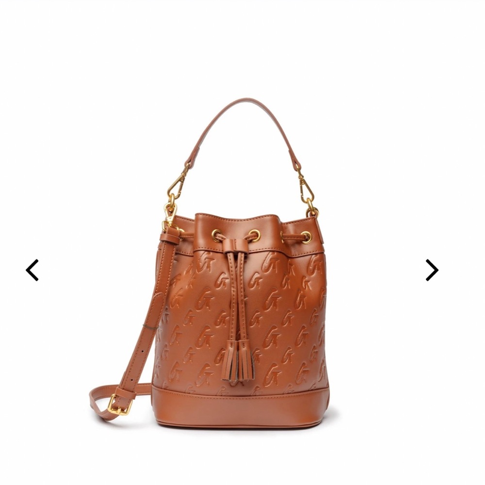 NWT Medium Glamaholic Brown Bucket Bag